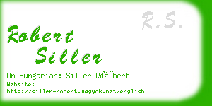 robert siller business card
